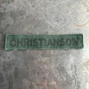 CHRISTIANSON Vintage ‘Army Green’ Military Name Tape Patch